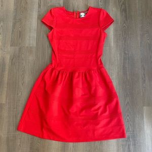 Anthropologie Girls from Savoy red A line dress